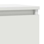 vidaXL Buffet avec tiroir blanc 71x35x65 cm bois d'ingénierie