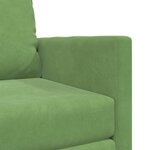 vidaXL Canapé-lit avec coussin Vert clair 74 x 77 x 81 cm Velours