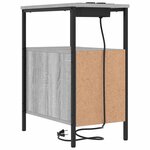 vidaXL Cabinet de chevet avec tiroir 2 Pièces Gris Sonoma 30 x 48 x 61 cm