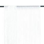 vidaXL Rideau en fils 2 Pièces 100 x 250 cm Blanc