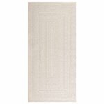 vidaXL Tapis ZIZUR crème 100x200 cm aspect de jute intérieur extérieur