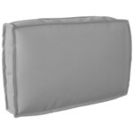 vidaXL Set de coussins de palette 2 Pièces Gris 60 x 60 x 12 cm