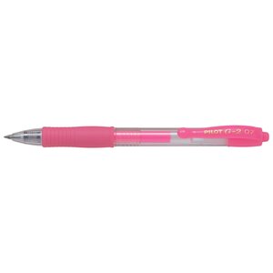 Stylo roller encre gel g2 07 pointe moyenne néon rose pilot