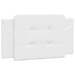 vidaXL Coussin de tête de lit blanc 100 cm similicuir
