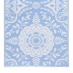 vidaXL Tapis d'extérieur Bleu azuré 160x230 cm PP