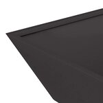 vidaXL Bol de jardin noir 50x50x15 cm en acier