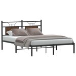 vidaXL Cadre de lit sans matelas chêne marron 150x200 cm