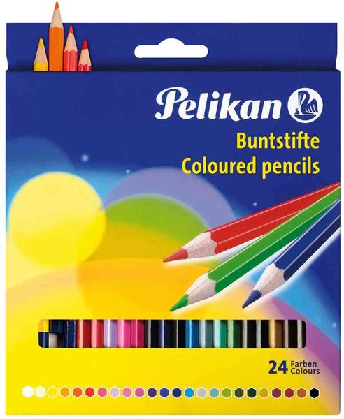Etui de 24 Crayons de couleur Standard BS24LN Assortis PELIKAN