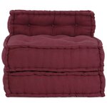vidaXL Pouf modulaire marron 70x70x54 tissu