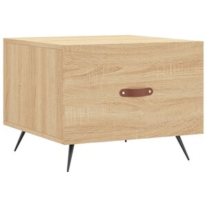 vidaXL Table basse Chêne sonoma 50x50x40 cm Bois d'ingénierie