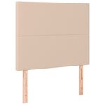 vidaXL Sommier à lattes de lit avec matelas Cappuccino 100x200 cm