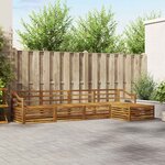 vidaXL Ensemble de canapés d'extérieur 5 pc Naturel