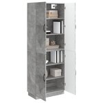 vidaXL Ensemble de Meubles 2 Pièces Gris béton Bois d'ingénierie