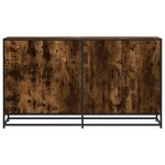 vidaXL Buffet chêne fumé 134x35x76 cm bois d'ingénierie