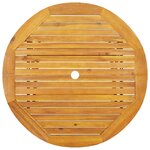 vidaXL Ensemble de salle à manger pour jardin 5 Pièces Marron