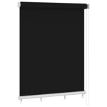 vidaXL Store roulant d'extérieur 220x230 cm Noir