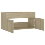 vidaXL Armoire d'évier Chêne sonoma 90x38 5x46 cm Bois d’ingénierie