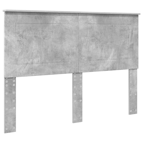 vidaXL Tête de lit Gris béton 150 cm Bois d'ingénierie