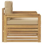vidaXL Canapé d’extérieur Polyester Blanc