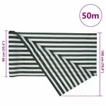vidaXL Filet brise-vue vert et blanc 1 8x50 m PEHD 75 g/m²