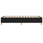 vidaXL Cadre de lit noir 100x200 cm tissu