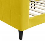 vidaXL Lit de repos sans matelas jaune 80x200 cm velours
