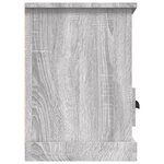 vidaXL Meuble TV sonoma gris 100x35x50 cm bois d'ingénierie