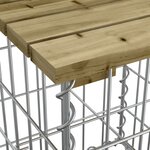 vidaXL Banc de jardin design gabion 100x102x72 cm bois de pin imprégné