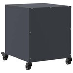 vidaXL Table de chevet anthracite 36x39x43 5 cm acier