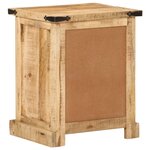 vidaXL Table de chevet 40x35x50 cm bois de manguier massif