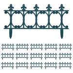vidaXL Bordures de jardin 16 Pièces Vert 10 m PP