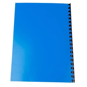 Paquet De 100 Couvertures Chromées Pour Reliure A4 - Bleu - Exacompta
