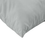 vidaXL Coussins de palette lot de 2 gris clair mélangé tissu