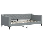 vidaXL Lit de jour avec matelas gris clair 90x190 cm tissu