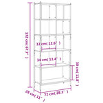 vidaXL Bibliothèque chêne sonoma 72x28x172 cm bois d'ingénierie