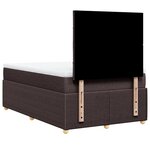 vidaXL Sommier à lattes de lit avec matelas Marron foncé 120x200 cm