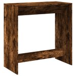 vidaXL Table de bar chêne fumé 102x50x103 5 cm bois d'ingénierie