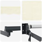 vidaXL Auvent rétractable électrique Crème 3 5 x 2 m