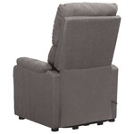 vidaXL Fauteuil Gris clair Tissu