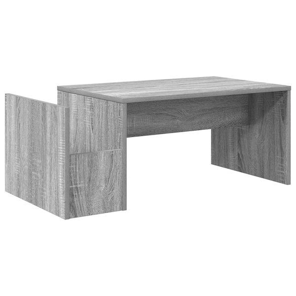 vidaXL Table basse Gris Sonoma 90 x 45 x 35 cm Bois d'ingénierie