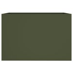 vidaXL Jardinière vert olive 62x40x39 cm acier