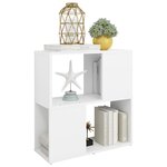 vidaXL Bibliothèque Blanc 60x24x63 cm Bois d'ingénierie