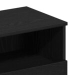 vidaXL Cabinet de chevet Chêne noir 40 x 35 x 65 cm Bois d'ingénierie