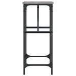 vidaXL Table console sonoma gris 75x32x75 cm bois d'ingénierie