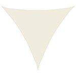 vidaXL Voile d'ombrage crème 2x2x2 m 100   polyester oxford