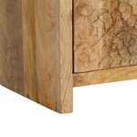 vidaXL Table de chevet Bois de manguier massif 40x30x50 cm