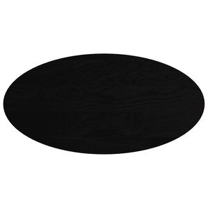 vidaXL Dessus de table marron foncé 120x60x4cm bois chêne massif ovale