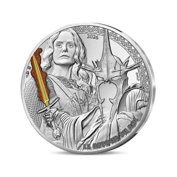Le Seigneur des Anneaux Monnaie de 10€ Argent Eowyn contre le sorcier d'Angmar