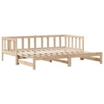 vidaXL Lit de jour avec gigogne et tiroirs sans matelas 80x200 cm