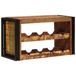vidaXL Étagère à vin Marron 100 x 45 x 33 cm Bois récupéré massif
